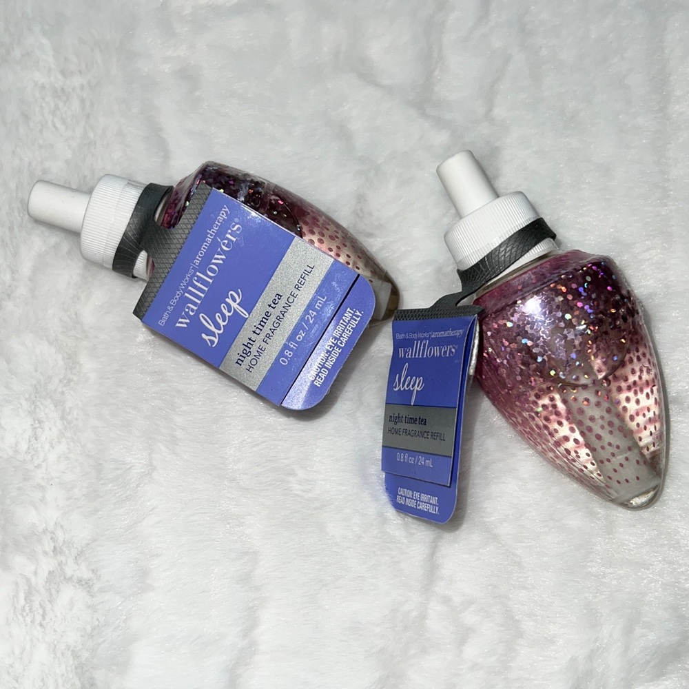 NIGHT TIME TEA Wallflowers Sleep Nightlight Plug-In Refills by Bath & Body Works - Picture 6 of 10
